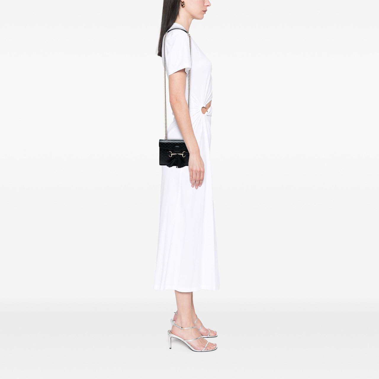 Gucci Mini Microguccissima Emily Crossbody Zwart