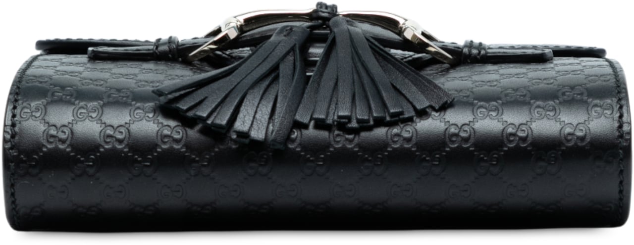 Gucci Mini Microguccissima Emily Crossbody Zwart