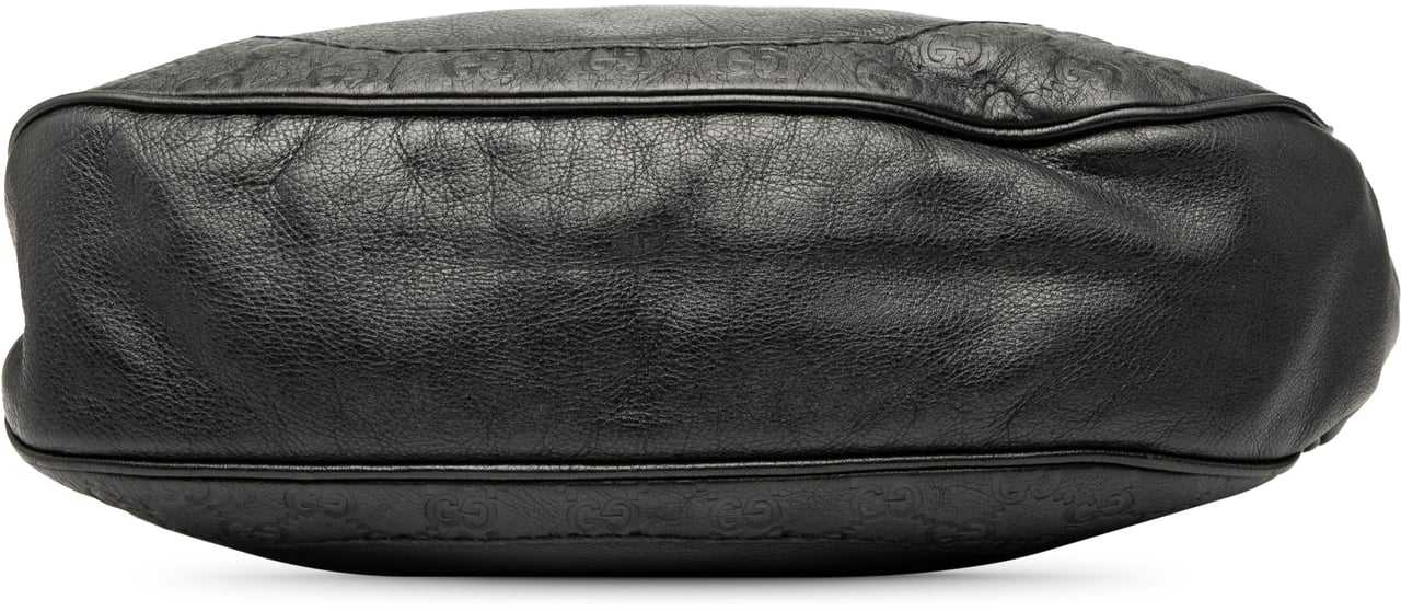 Gucci Guccissima Trimmed Leather Charlotte Crossbody Zwart