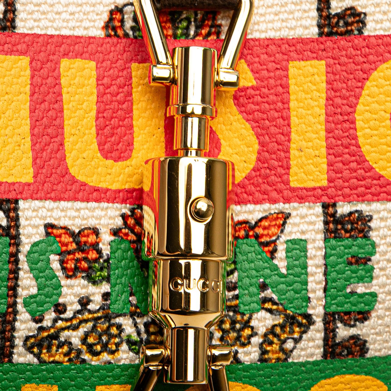 Gucci Small Canvas 100 Centennial Music Jackie 1961 Crossbody Bruin