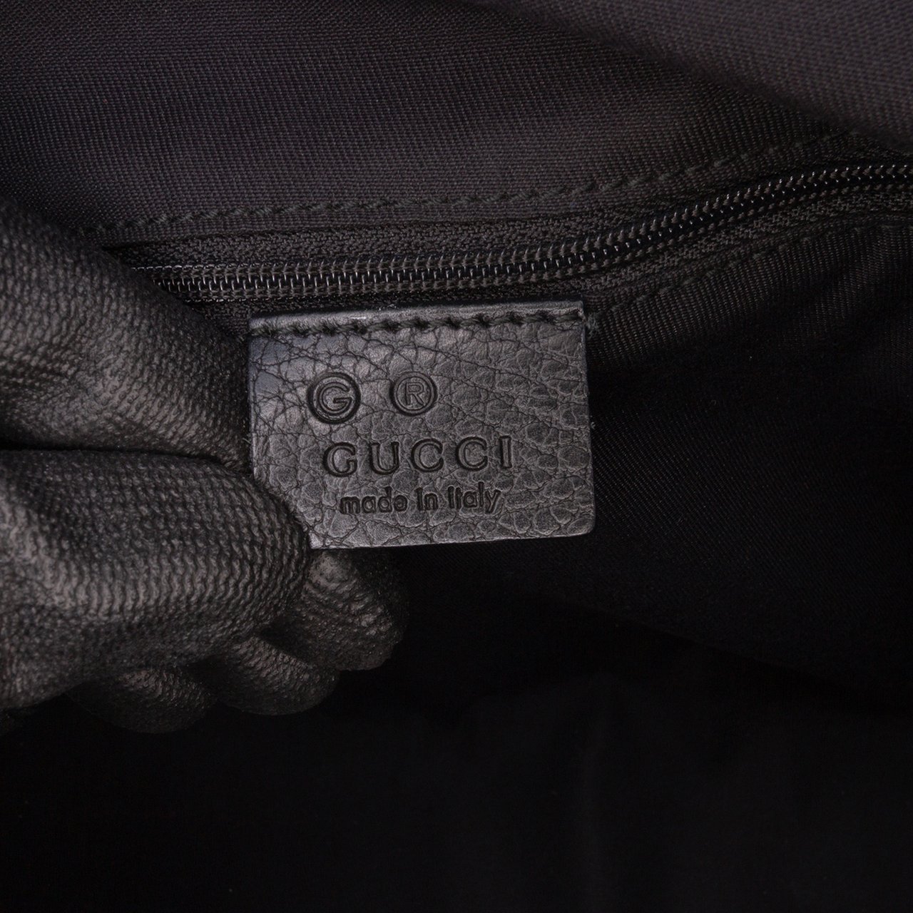Gucci GG Denim Abbey D Ring Tote Grijs