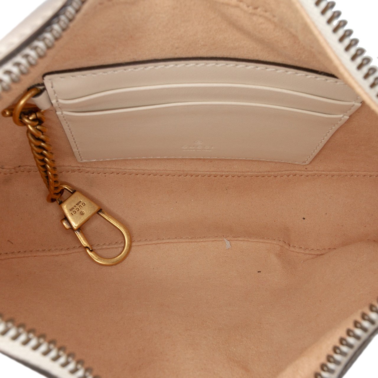 Gucci Mini GG Marmont Half Moon Bag Wit