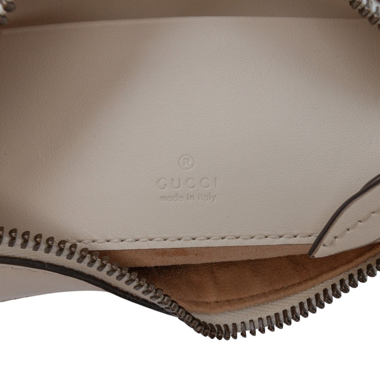 Gucci Mini GG Marmont Half Moon Bag Wit