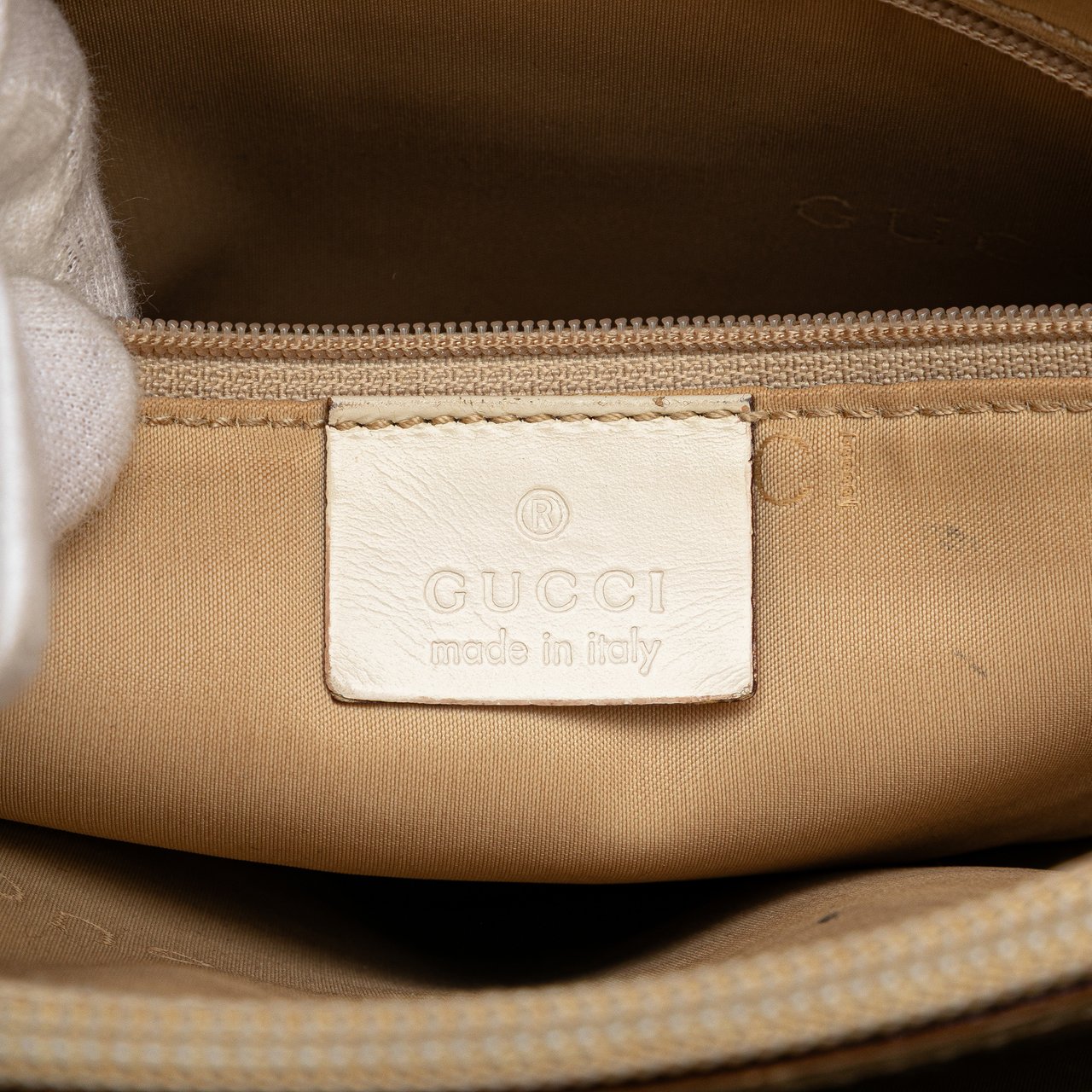 Gucci GG Canvas Bamboo Satchel Bruin