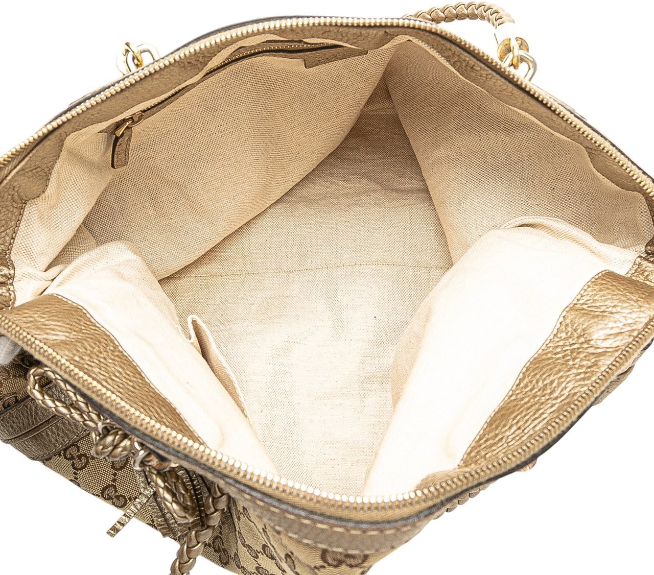 Gucci GG Canvas Bella Convertible Tote Bruin