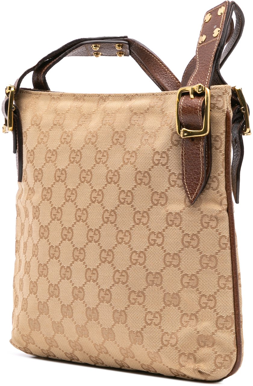 Gucci GG Canvas Crossbody Bruin