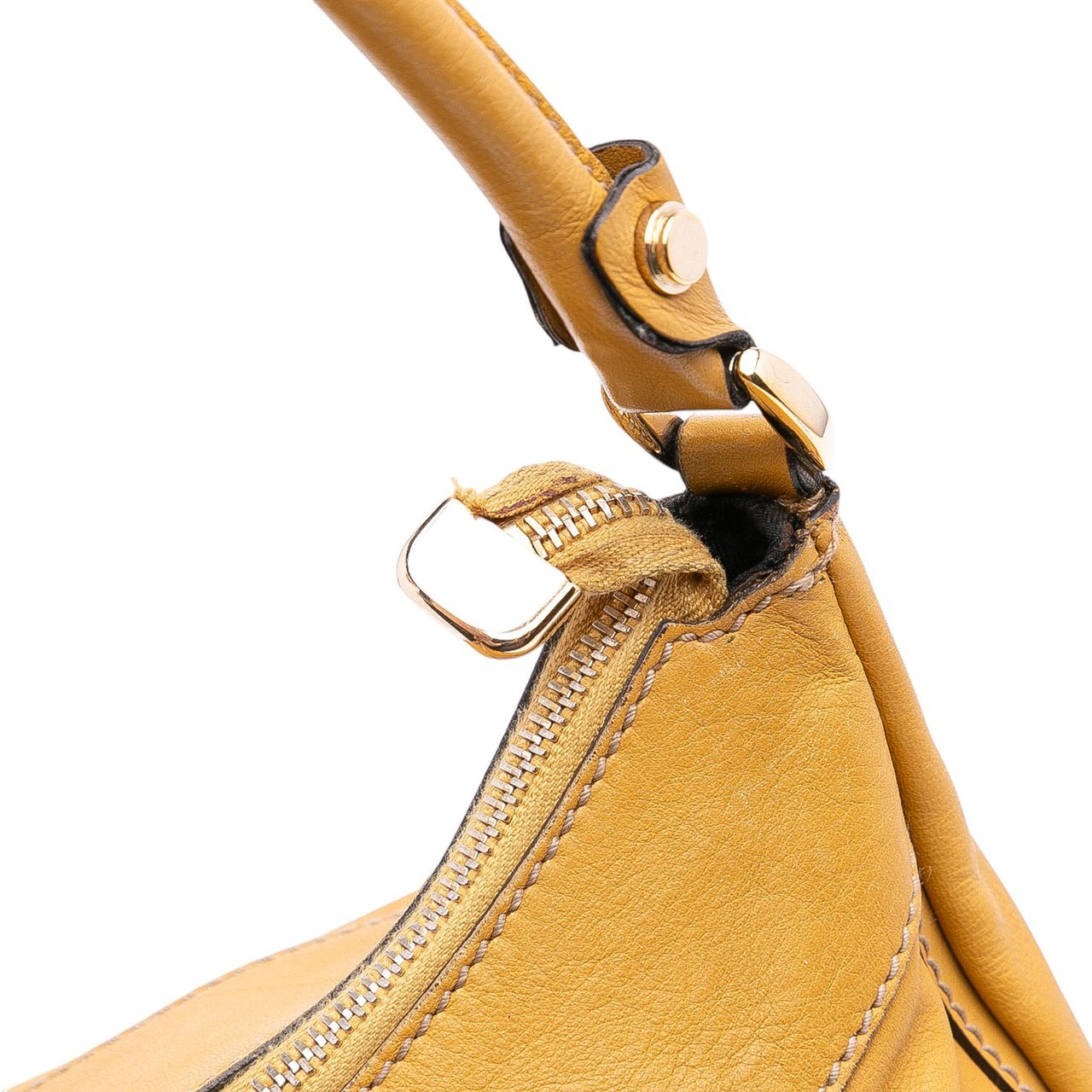 Gucci Leather Abbey D Ring Shoulder Bag Geel