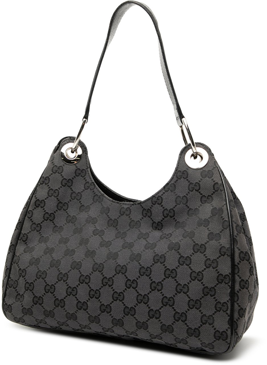 Gucci GG Canvas Shoulder Bag Grijs