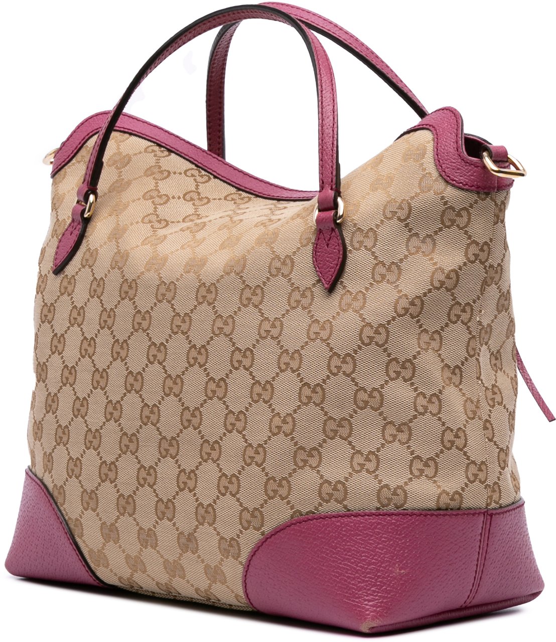 Gucci Medium GG Canvas Bree Satchel Bruin