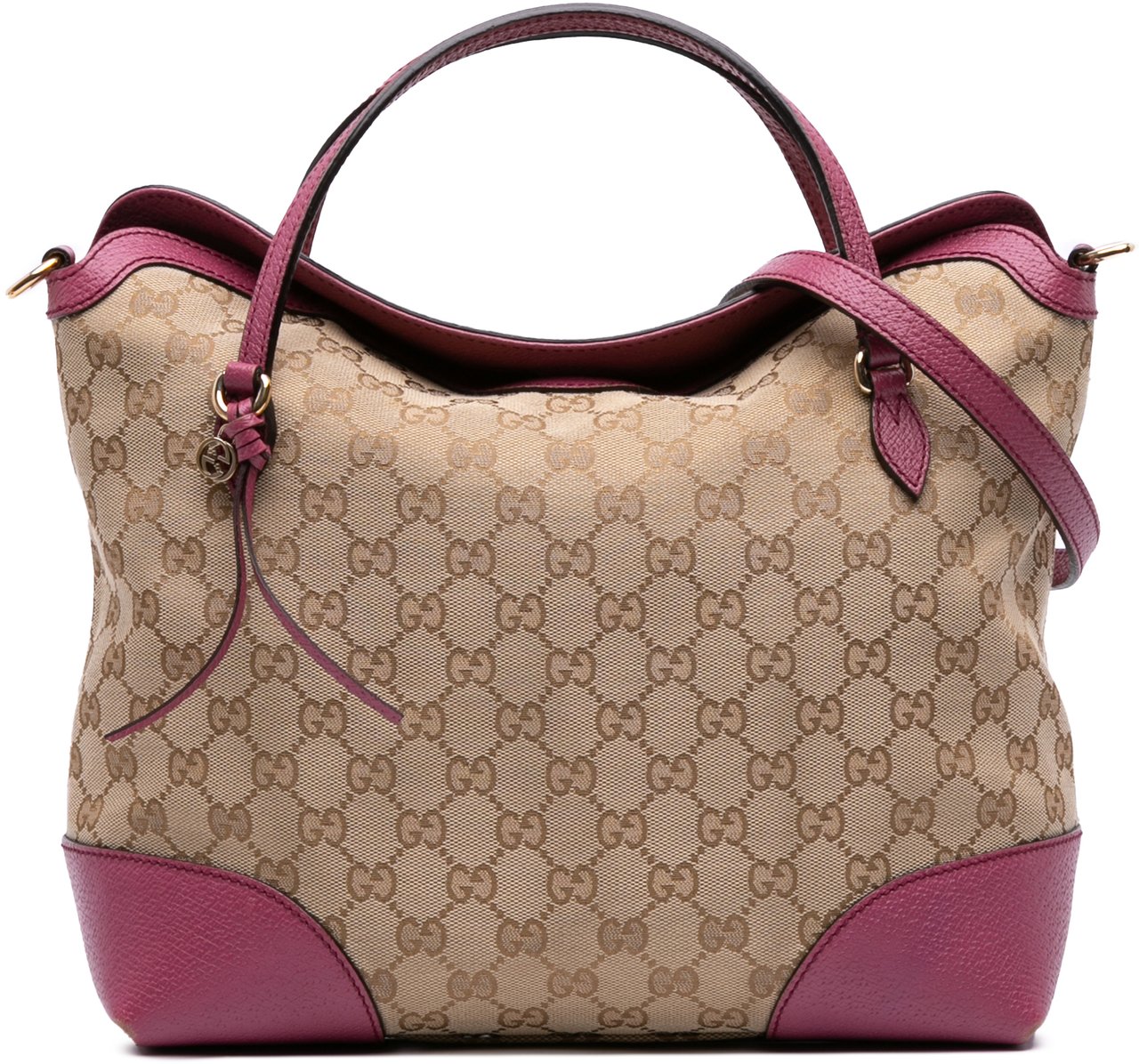 Gucci Medium GG Canvas Bree Satchel Bruin