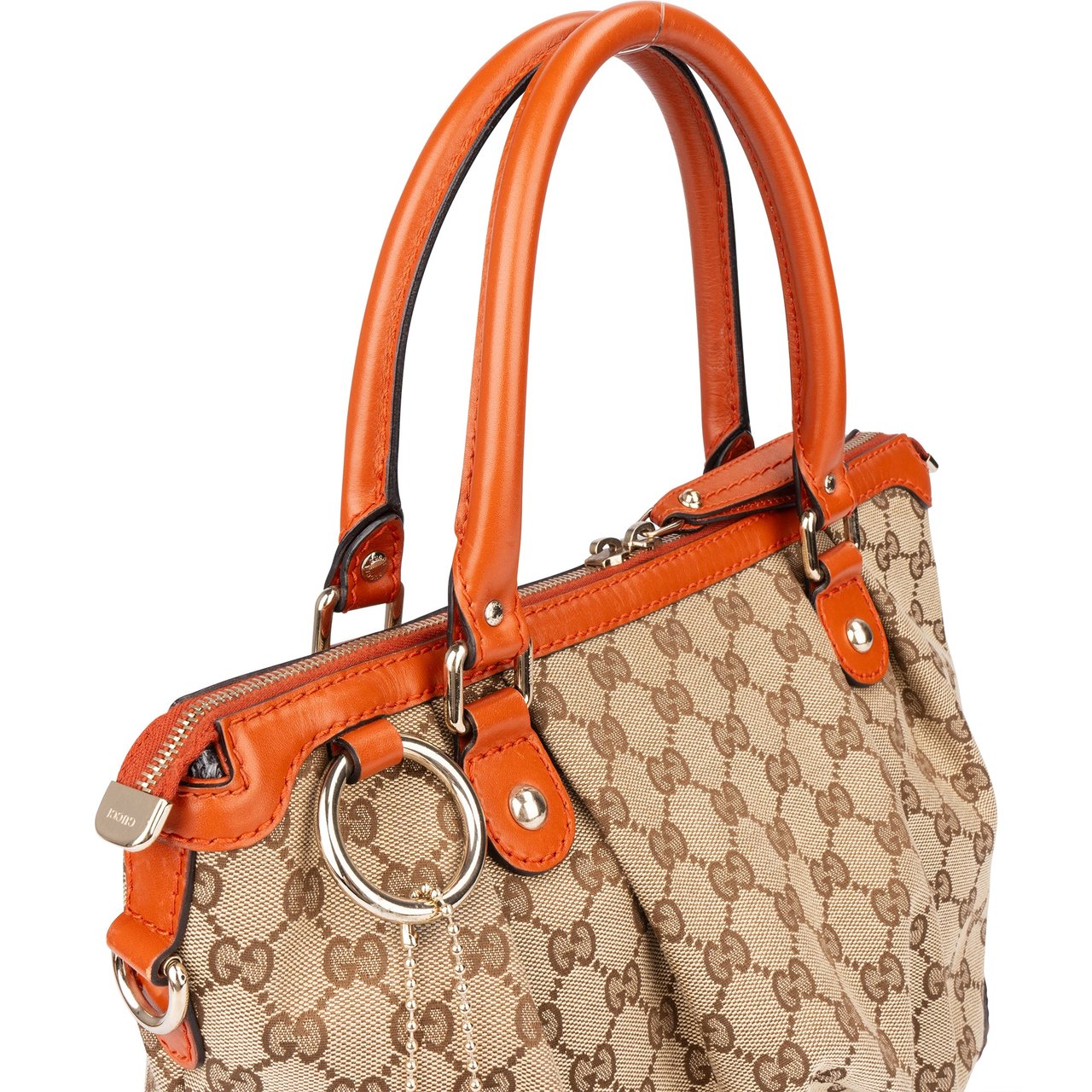 Gucci Gucci GG Monogram Sukey Handbag Bruin