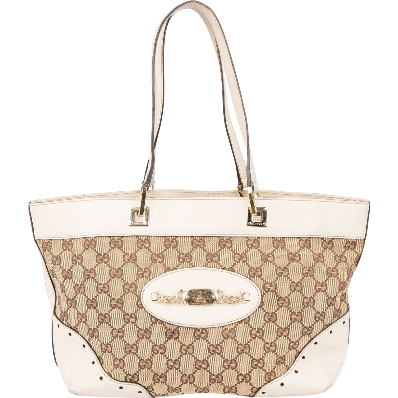 Gucci Gucci GG Monogram Handbag Bruin