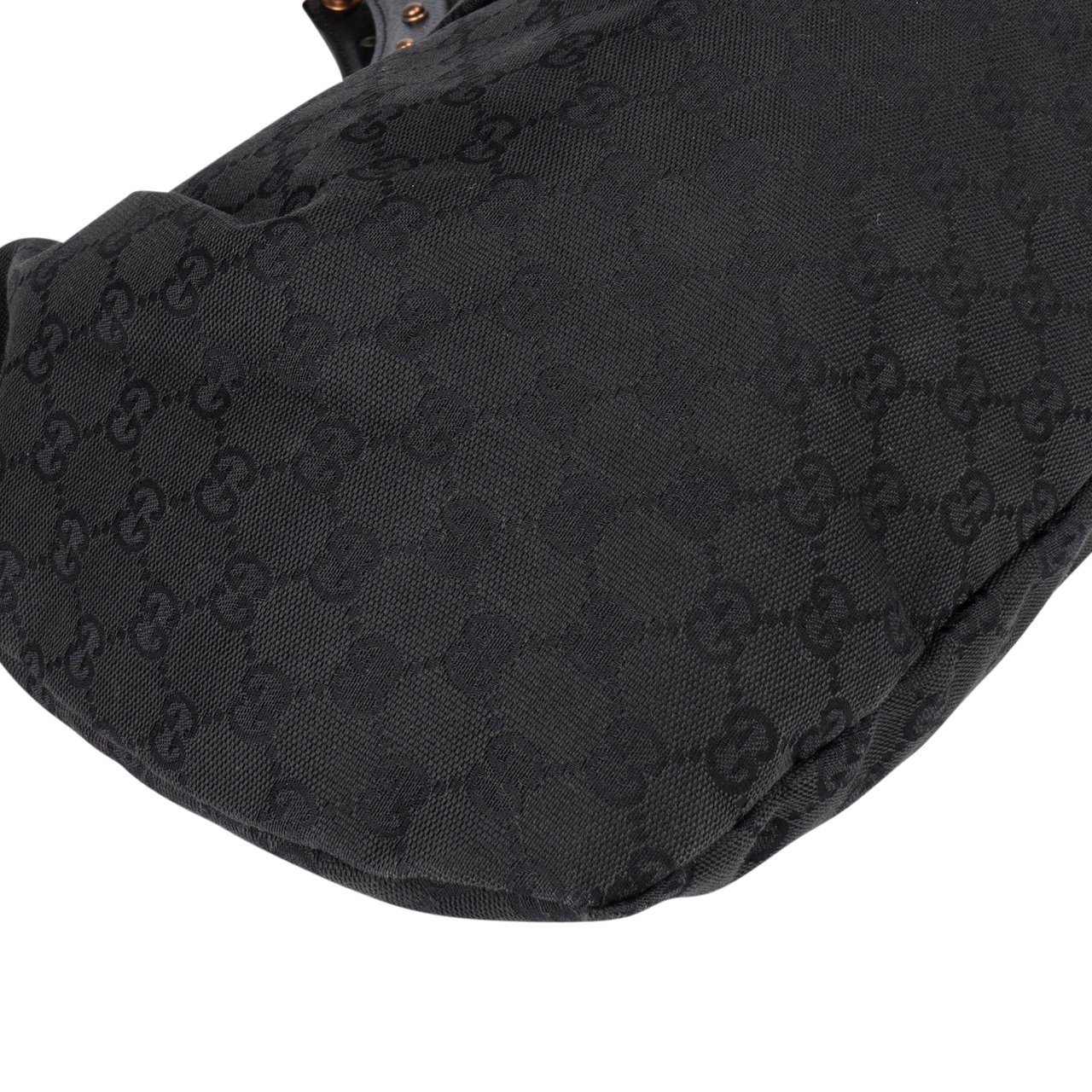 Gucci Gucci GG Monogram Bamboo Handbag Zwart