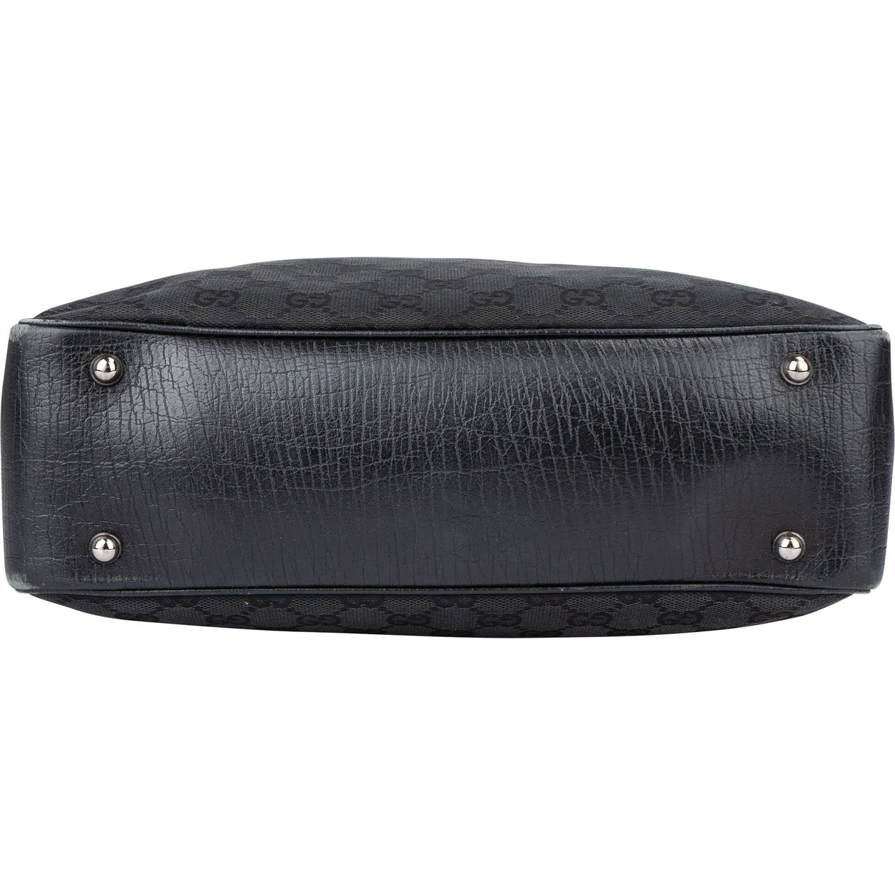 Gucci Gucci GG Monogram Bamboo Handbag Zwart