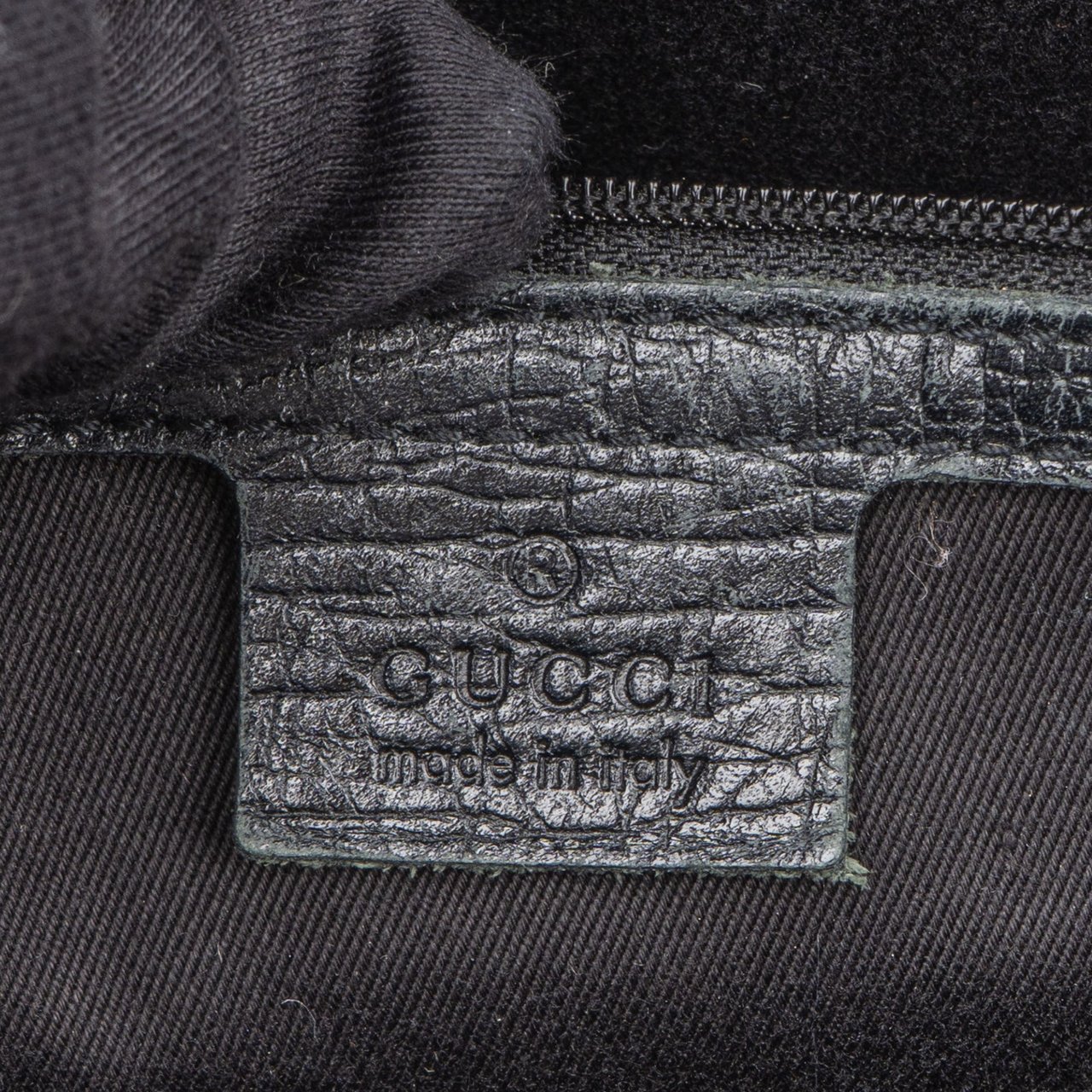 Gucci Gucci GG Monogram Bamboo Handbag Zwart