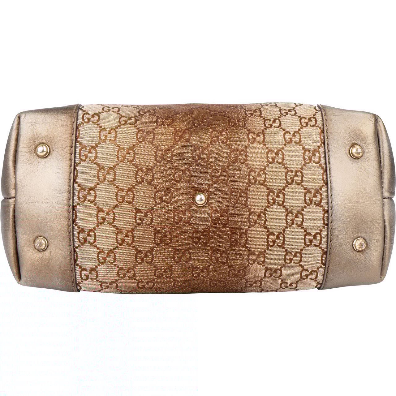 Gucci Gucci Shimmering Monogram Charmy Handbag Bruin