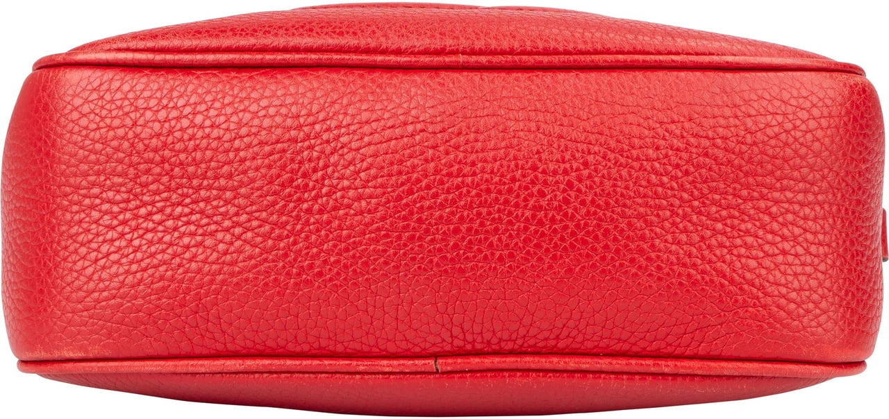Gucci Gucci Red Leather Soho Crossbody Bag Rood