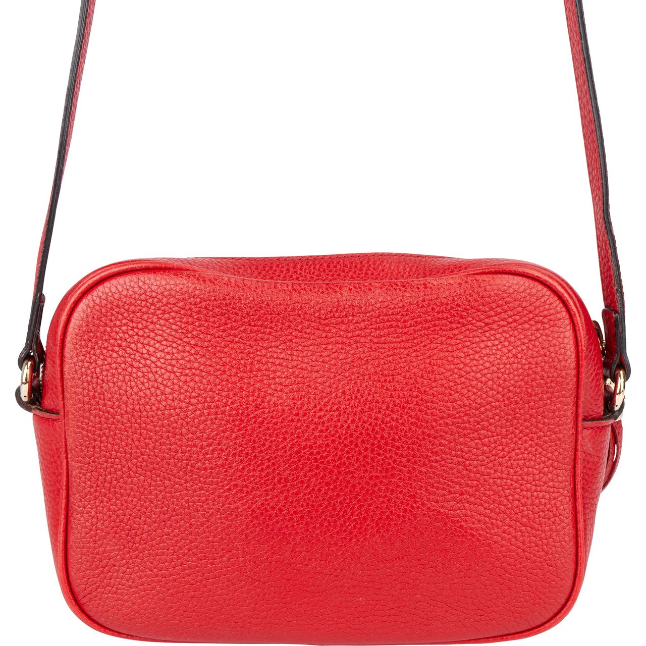 Gucci Gucci Red Leather Soho Crossbody Bag Rood