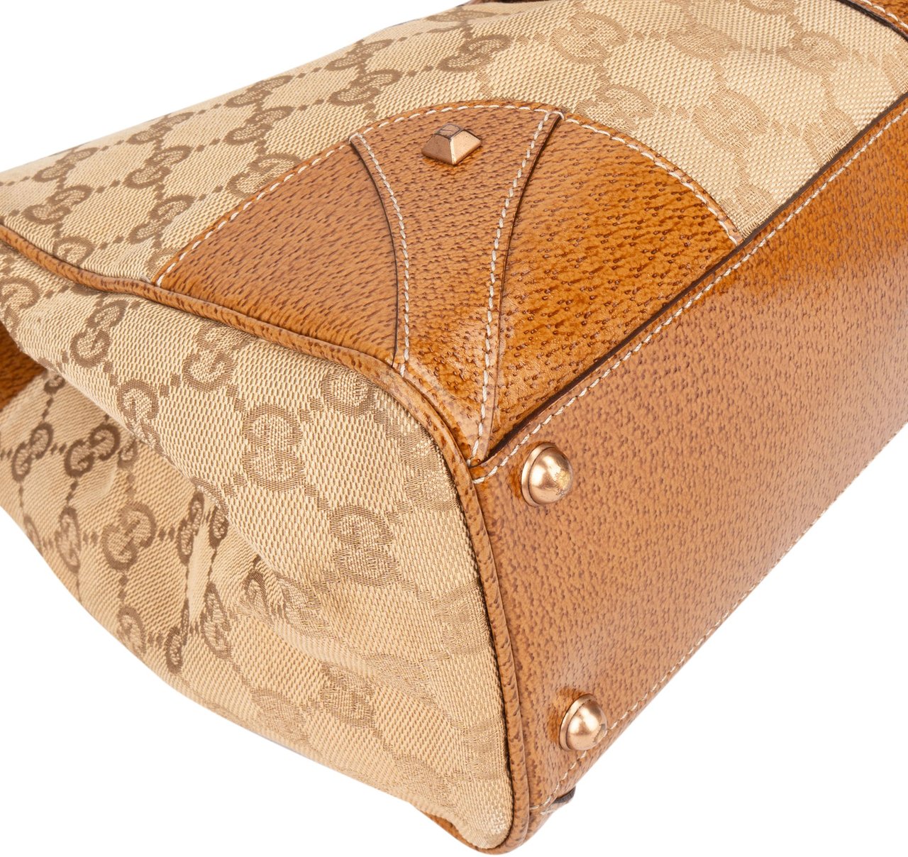 Gucci Gucci GG Monogram Jackie Handbag Bruin