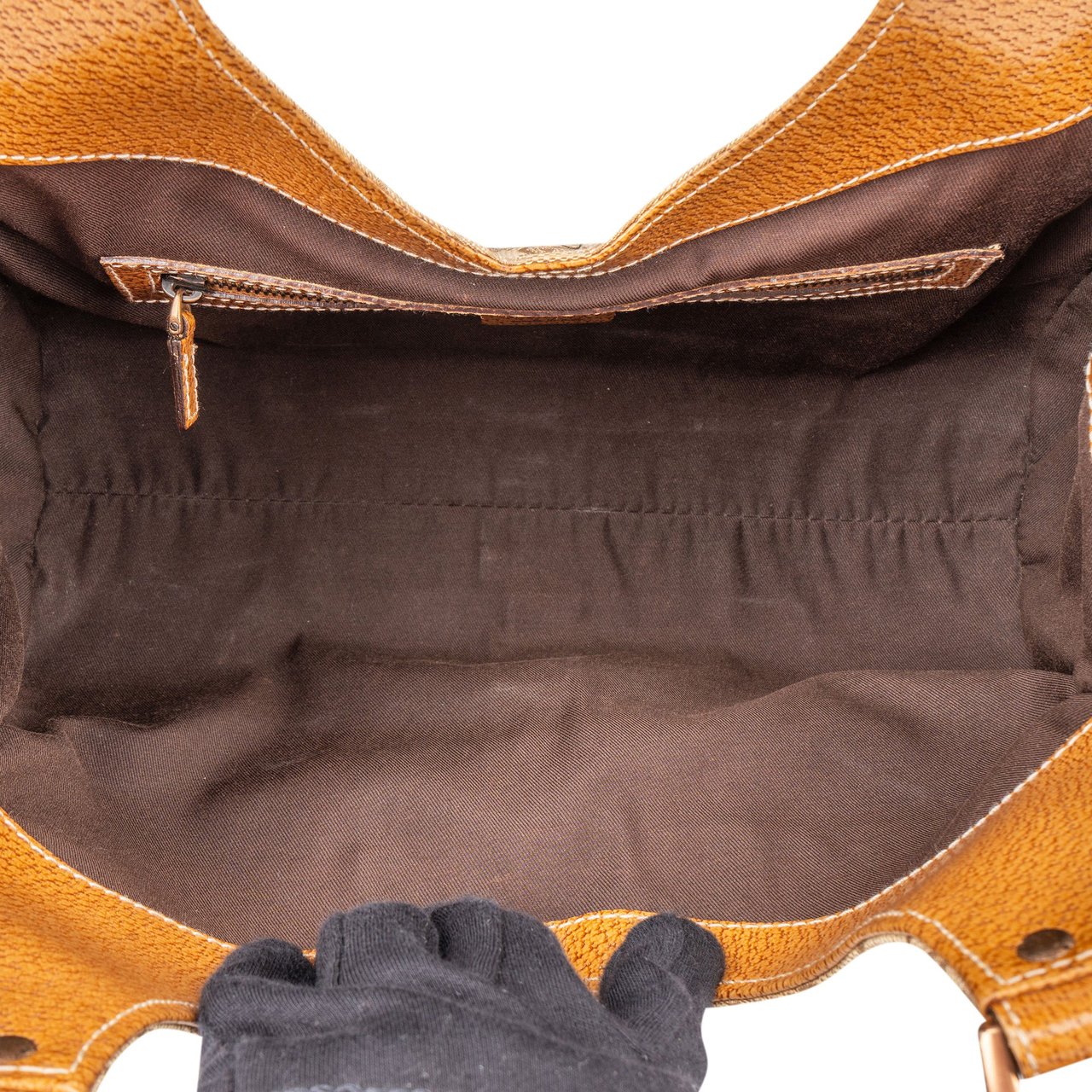 Gucci Gucci GG Monogram Jackie Handbag Bruin