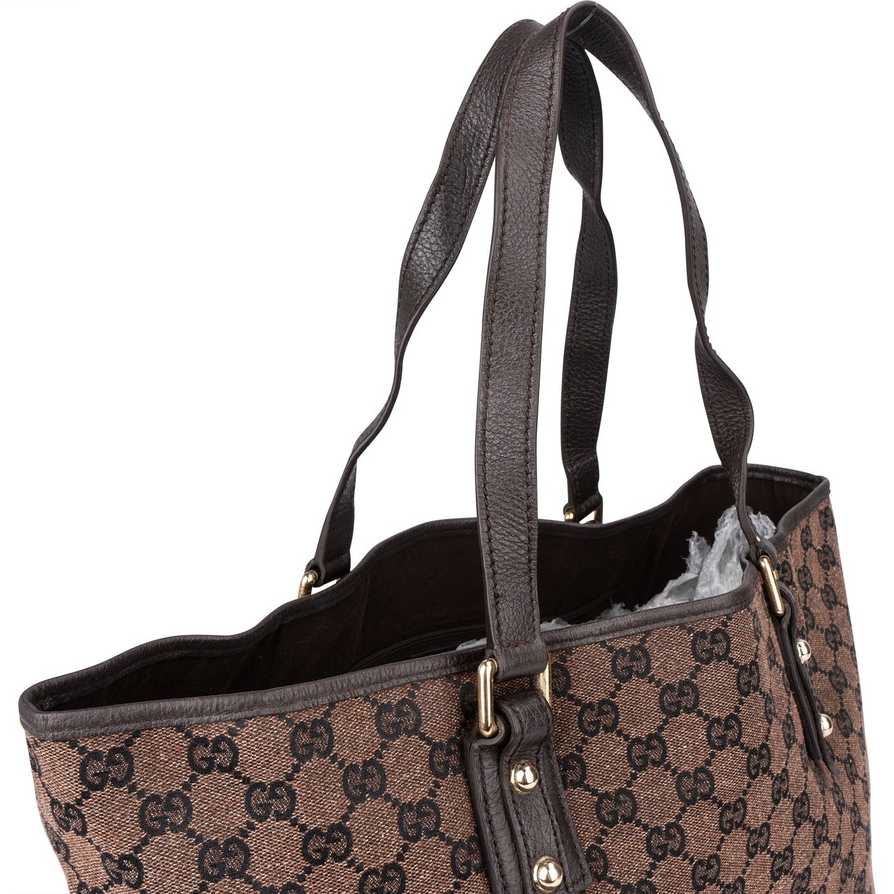 Gucci Gucci GG Monogram Handbag Bruin