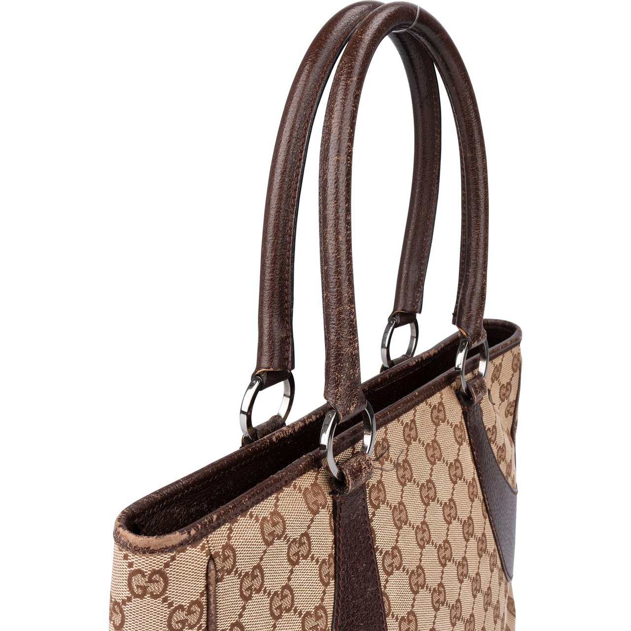 Gucci Gucci GG Monogram Handbag Bruin