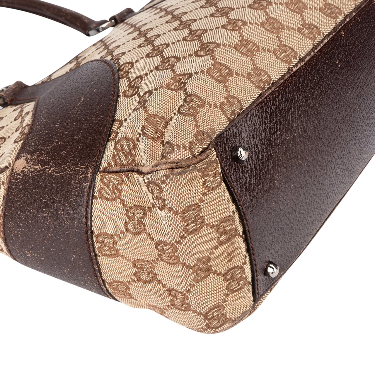 Gucci Gucci GG Monogram Handbag Bruin