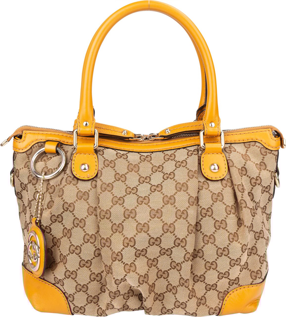 Gucci Gucci GG Monogram Sukey Handbag Bruin