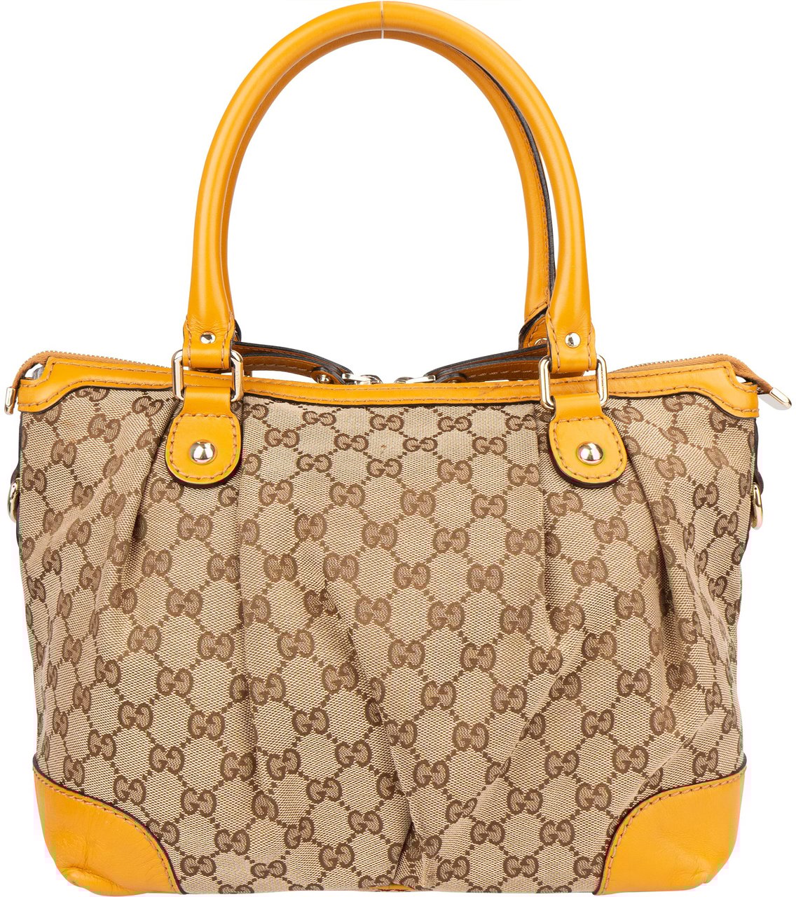 Gucci Gucci GG Monogram Sukey Handbag Bruin