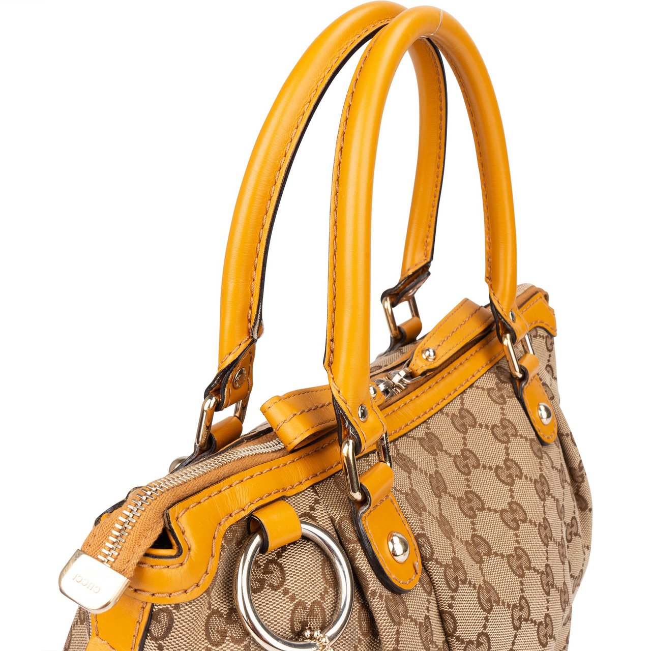 Gucci Gucci GG Monogram Sukey Handbag Bruin
