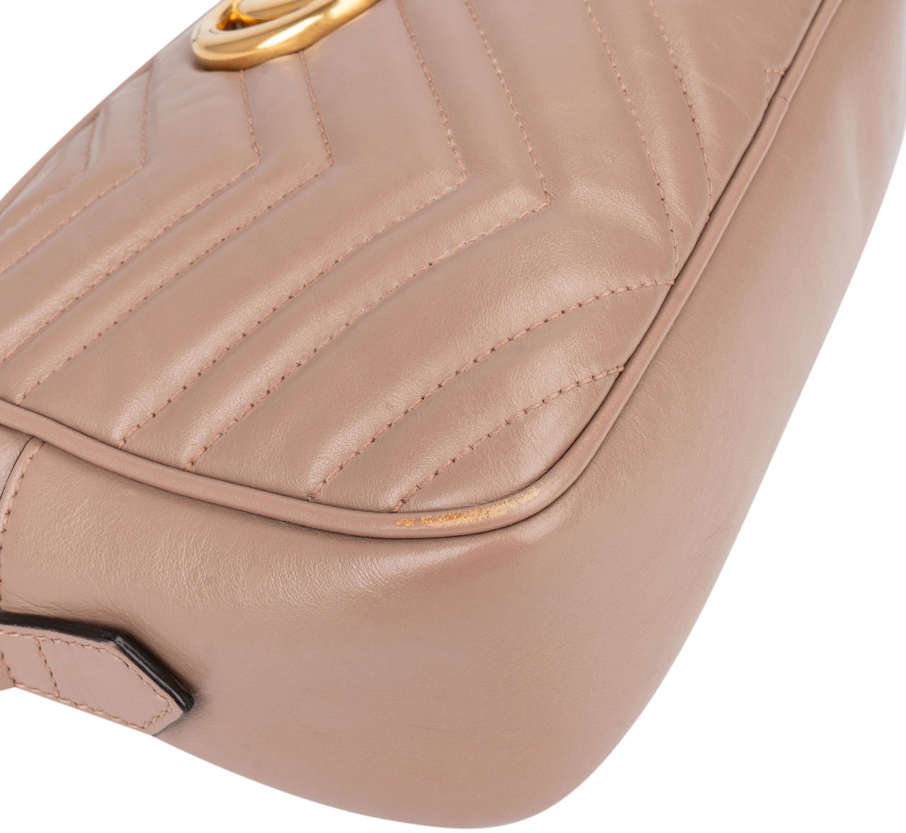 Gucci Gucci Pink Chevron GG Marmont Crossbody Bag Divers