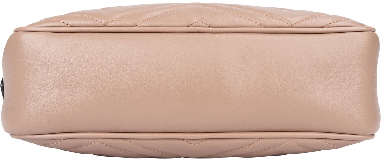 Gucci Gucci Pink Chevron GG Marmont Crossbody Bag Divers