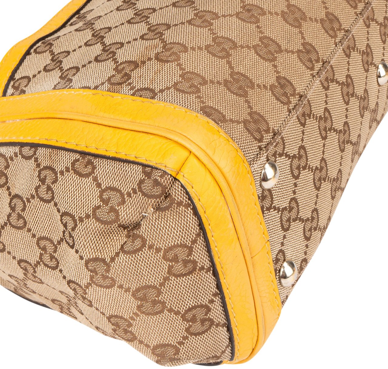 Gucci GG Monogram Bamboo Handbag Bruin