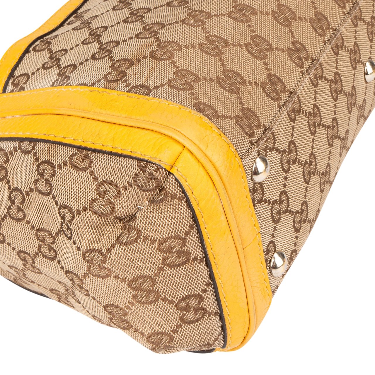 Gucci Gucci GG Monogram Bamboo Handbag Bruin