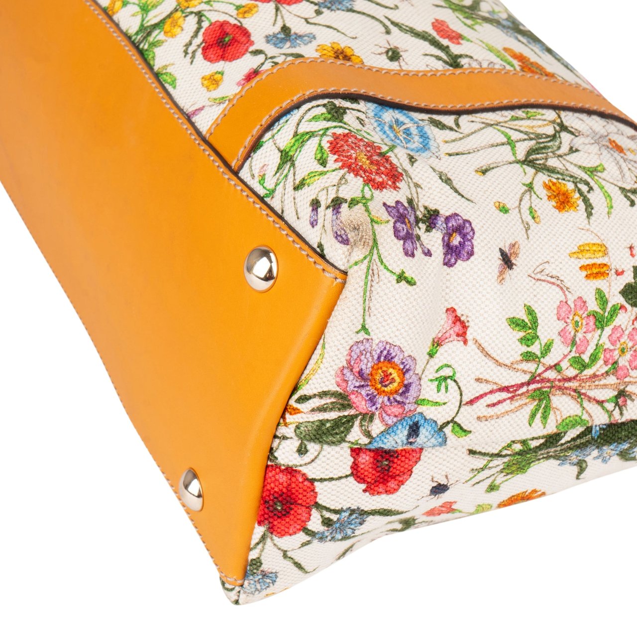 Gucci Gucci Limited Floral Abbey Handbag Oranje