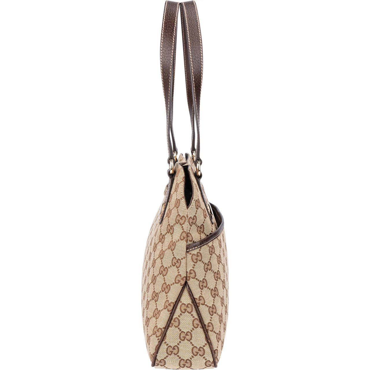 Gucci Gucci GG Monogram Eclipse Handbag Bruin