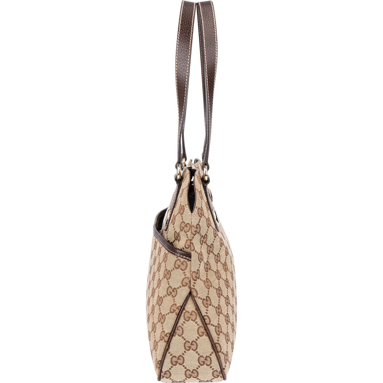 Gucci Gucci GG Monogram Eclipse Handbag Bruin
