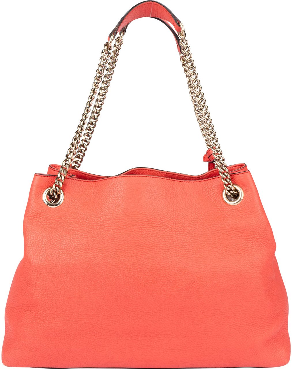 Gucci Gucci Coral Leather GG Soho Crossbody Bag Rood