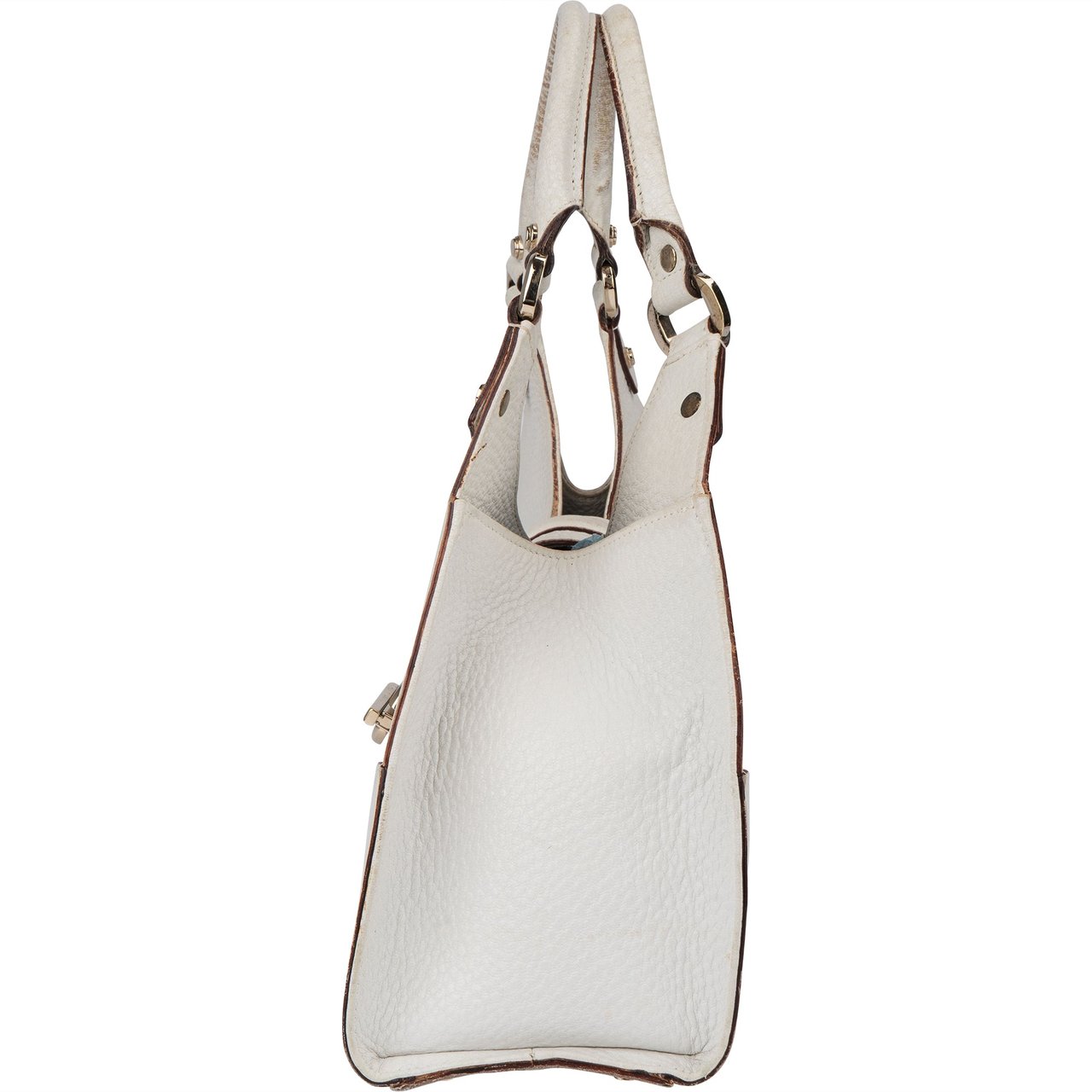 Gucci Gucci White Leather Jackie Handbag Wit