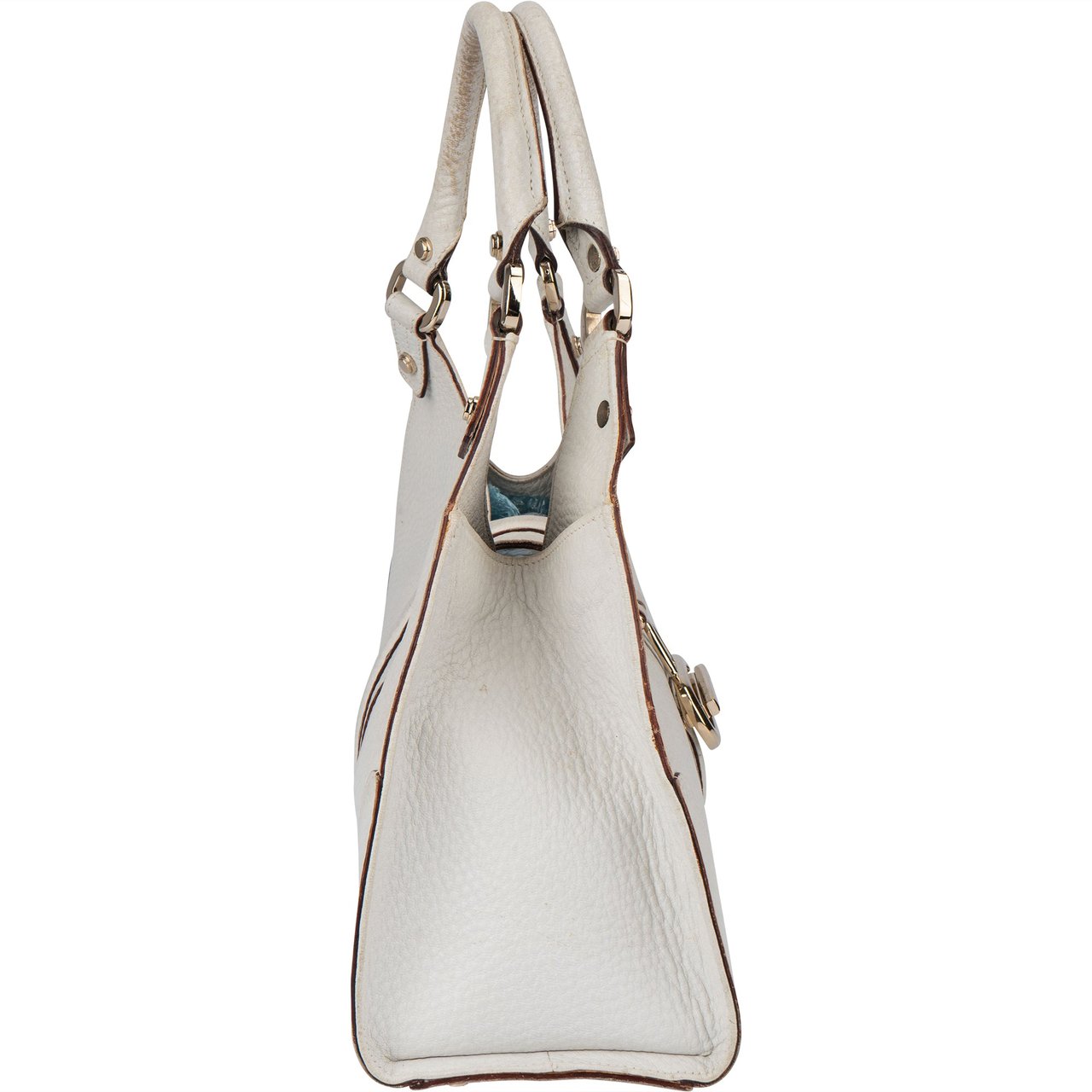 Gucci White Leather Jackie Handbag Wit