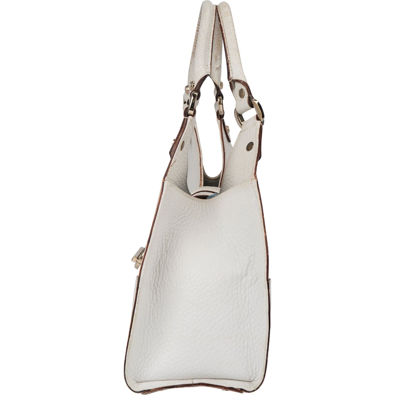 Gucci White Leather Jackie Handbag Wit