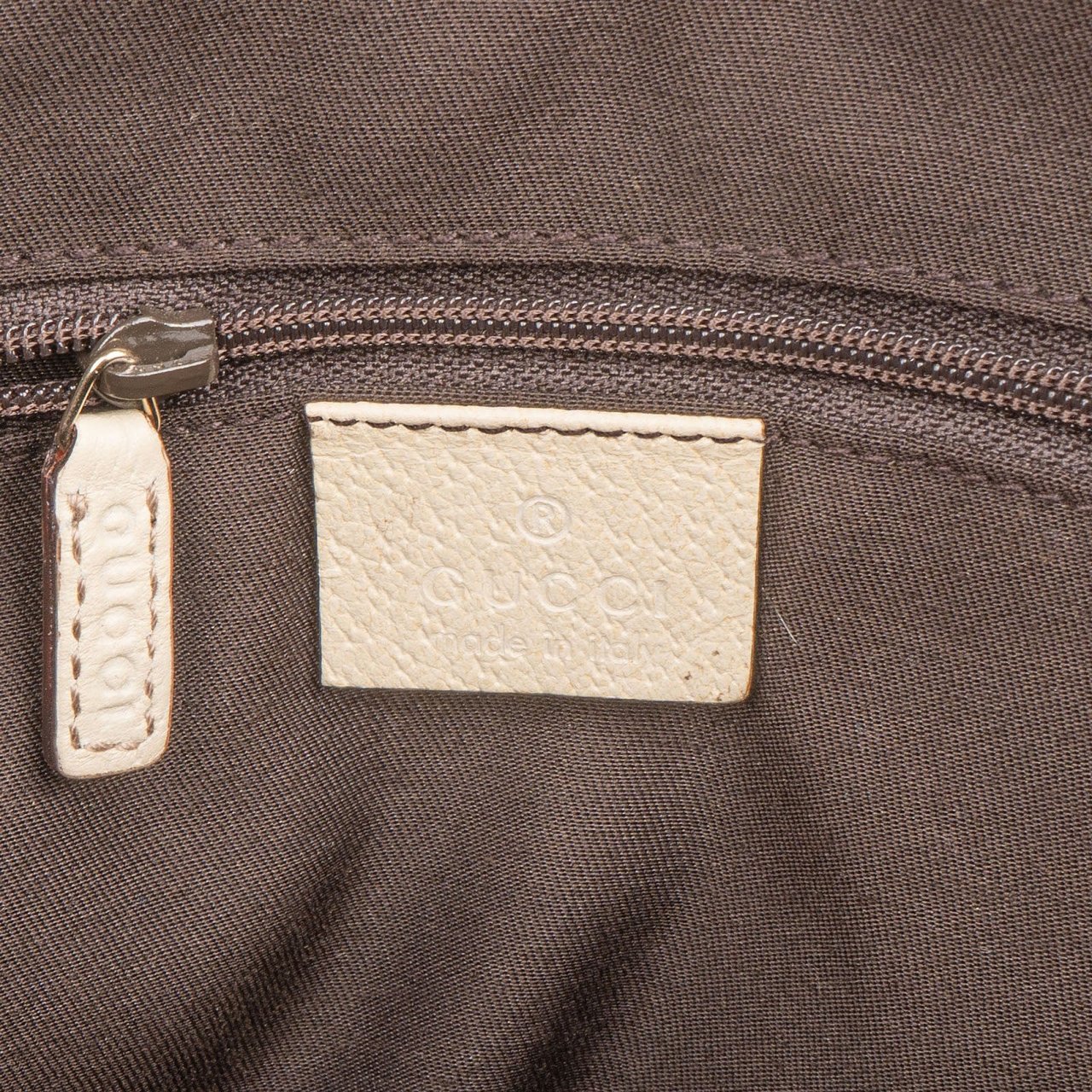 Gucci Monogram GG Canvas Abbey Small Tote Shoulder Bag Beige