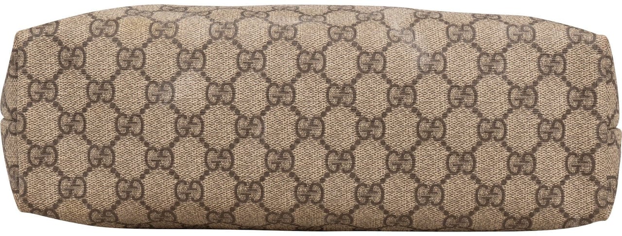 Gucci Monogram GG Supreme Small Tote Shoulder Bag Beige