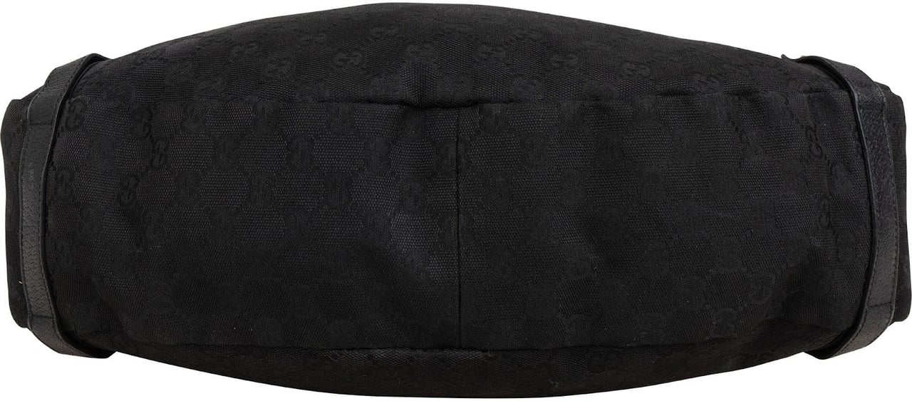 Gucci Monogram GG Canvas Abbey D-Ring Hobo Shoulder Bag Zwart