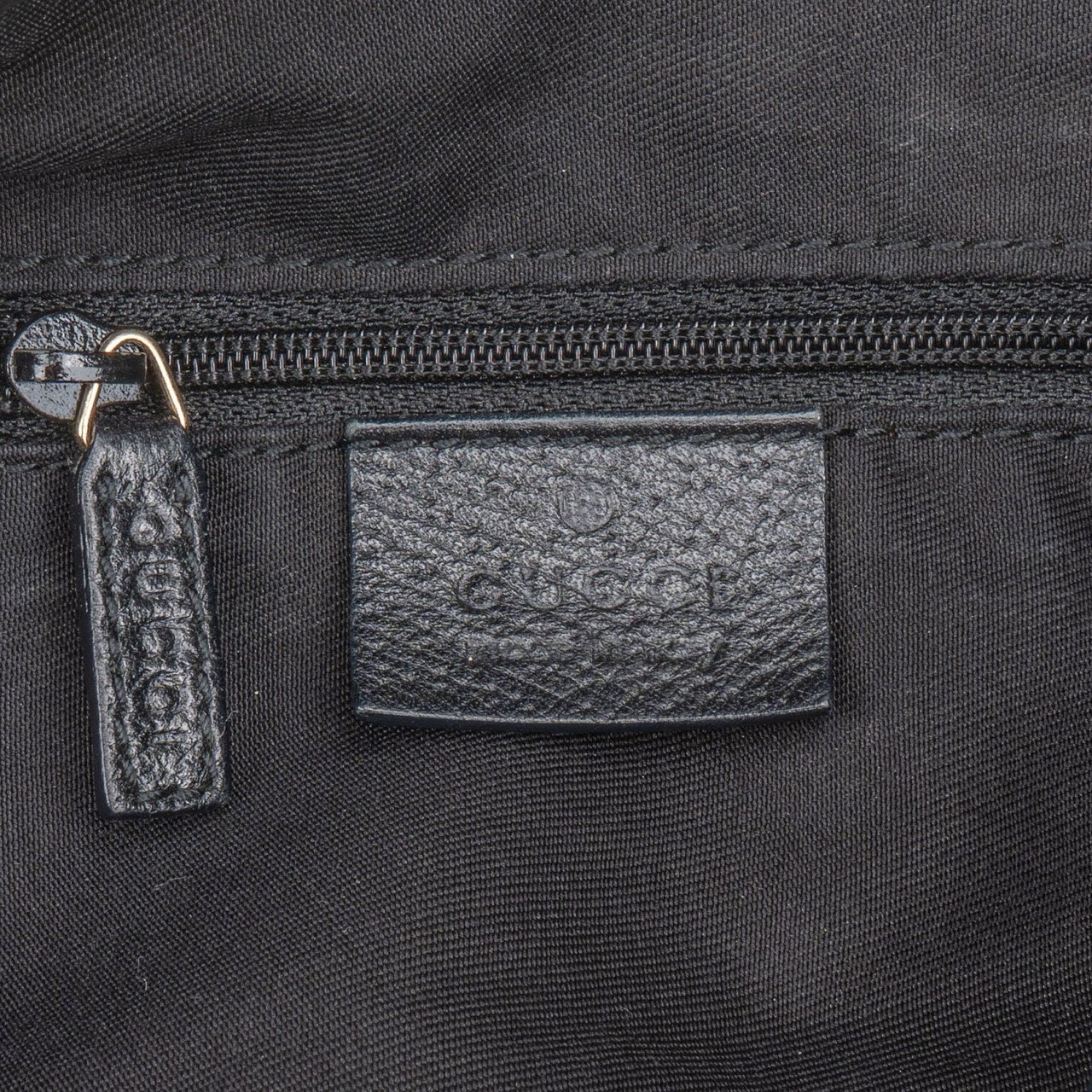 Gucci Monogram GG Canvas Abbey D-Ring Hobo Shoulder Bag Zwart
