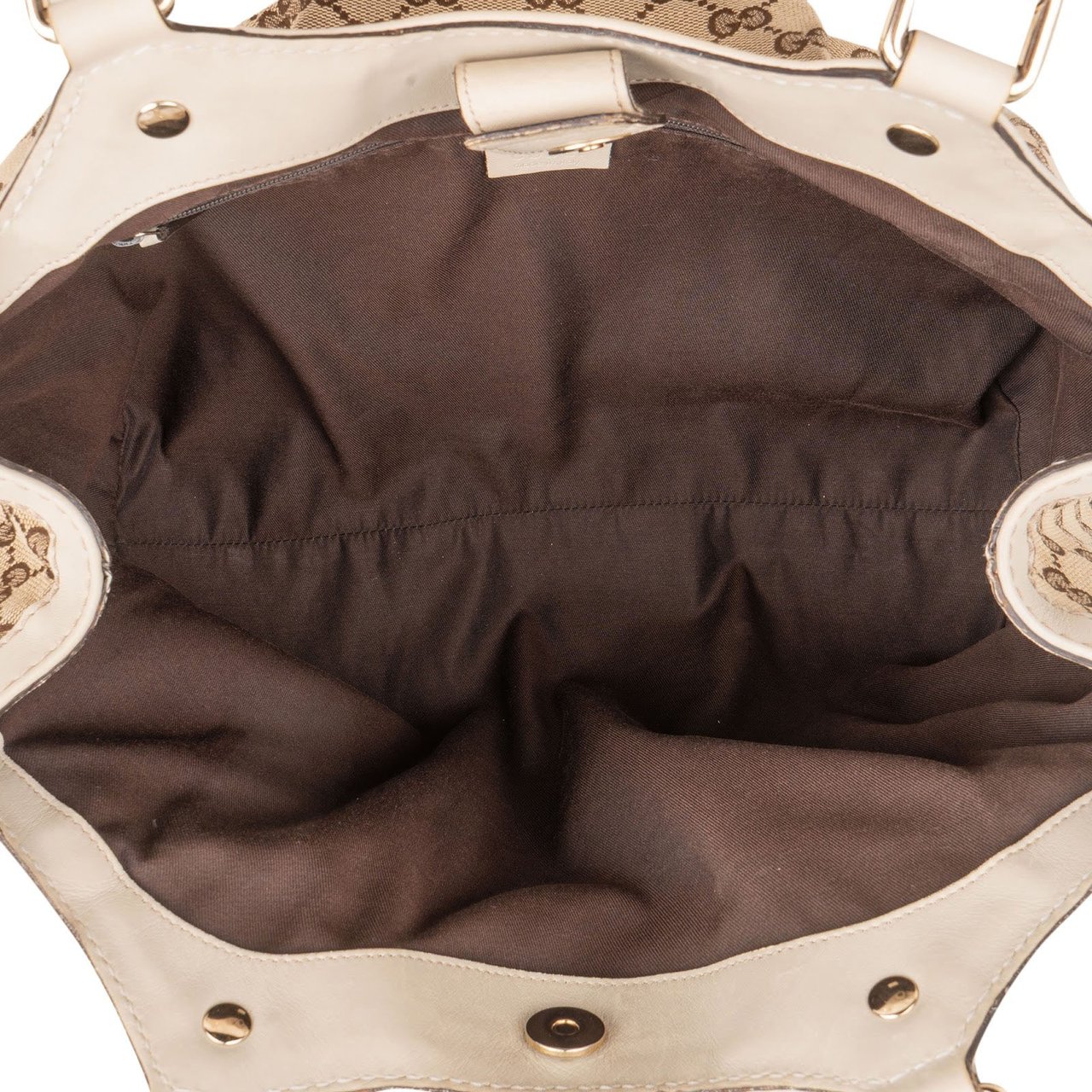 Gucci Monogram GG Canvas Sukey Tote Handbag Beige