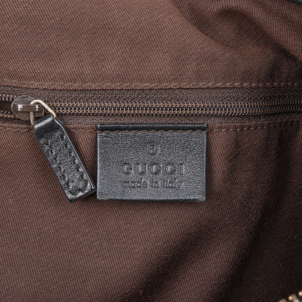 Gucci Monogram GG Canvas Sukey Hobo Shoulder Bag Beige