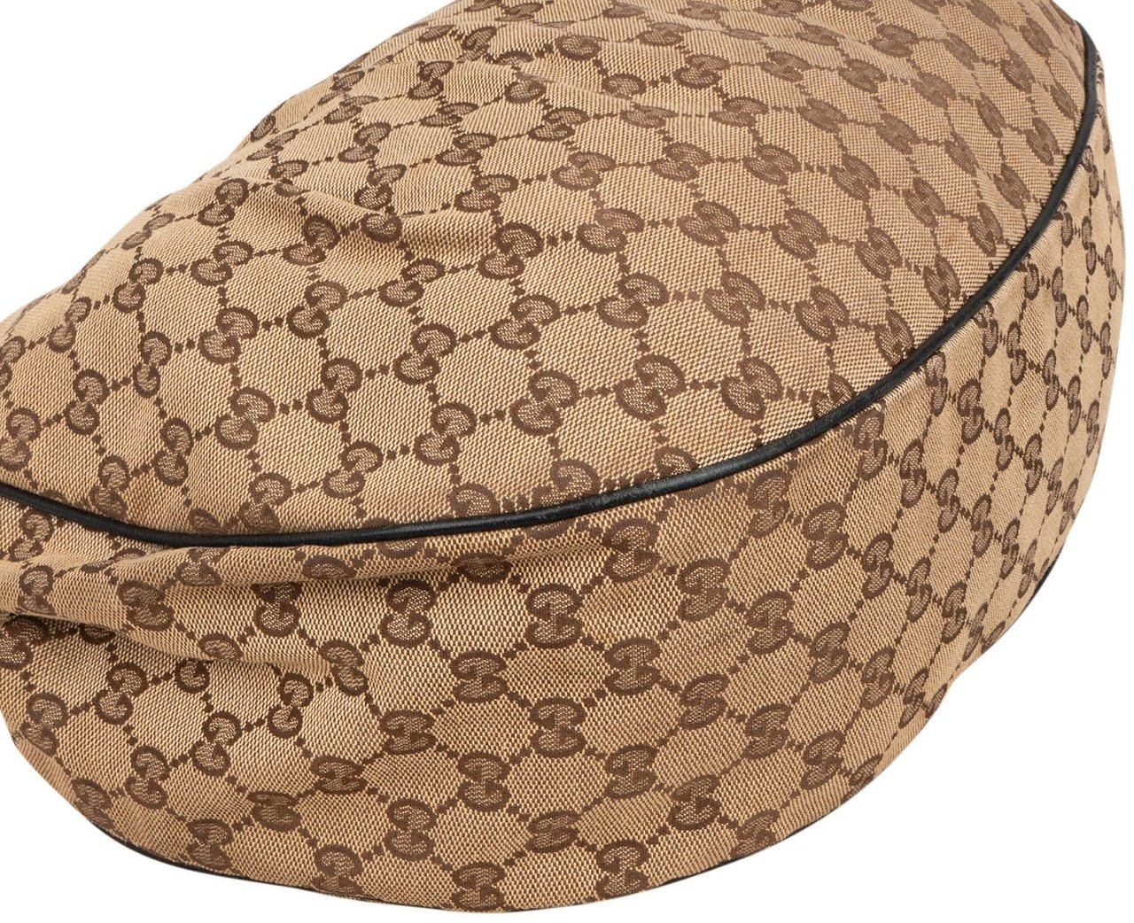 Gucci Monogram GG Canvas Sukey Hobo Shoulder Bag Beige