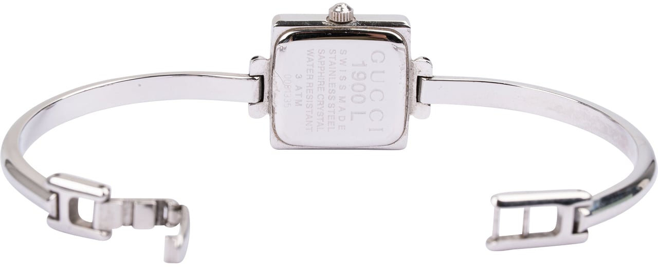 Gucci Silver Tone 1900 L Bangle Women Watch Divers
