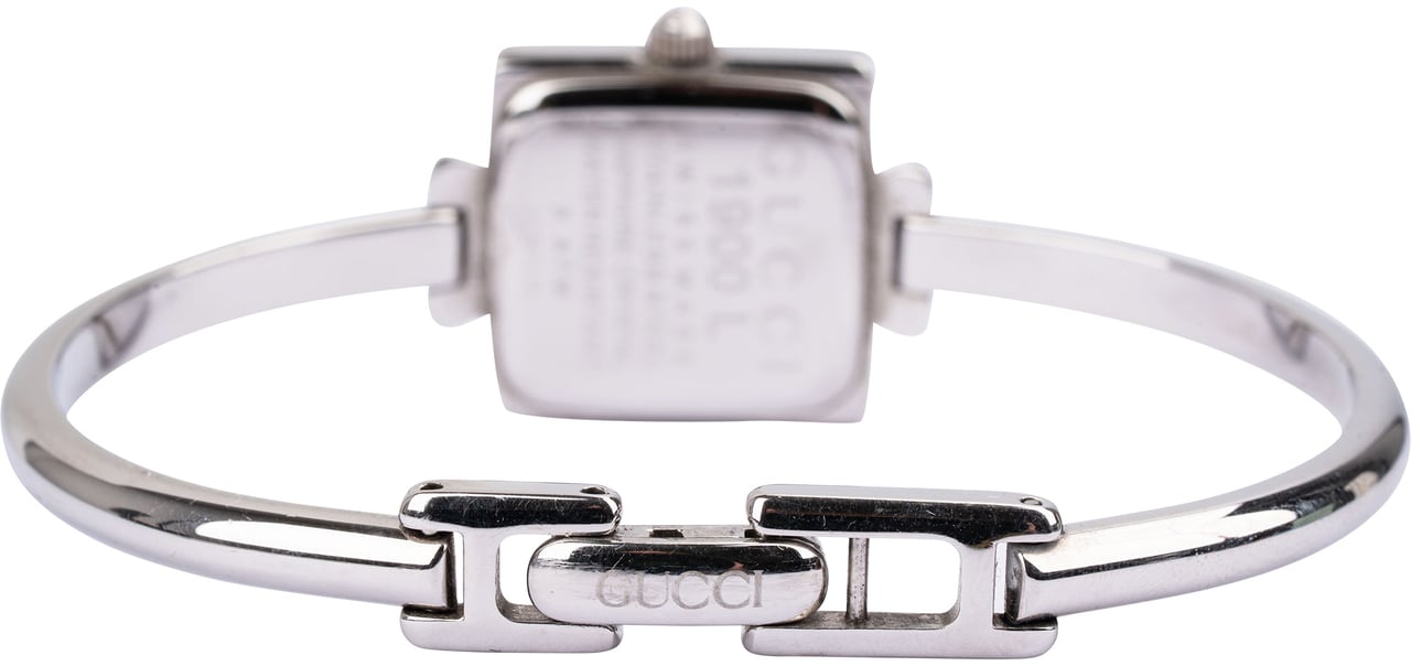 Gucci Silver Tone 1900 L Bangle Women Watch Divers